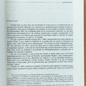 Separata Las acuñaciones benaventanas en tiempos de Enrique IV – Biblioteca León España – Numismática