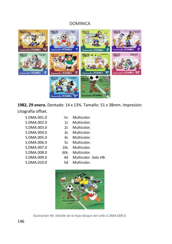 Catálogo Especializado de Monedas y Sellos del Mundial de Fútbol 1982