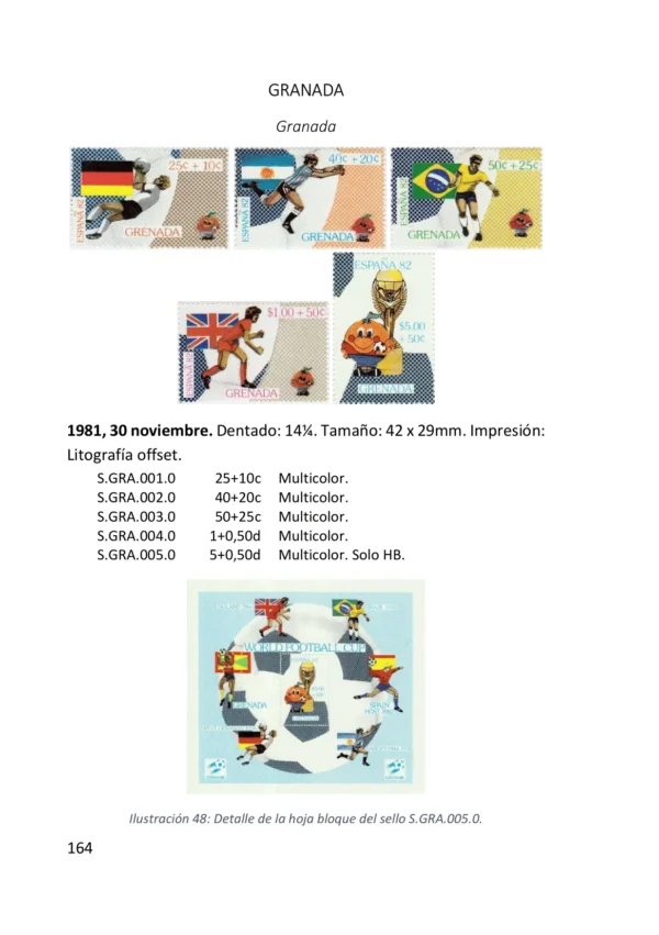 Catálogo Especializado de Monedas y Sellos del Mundial de Fútbol 1982