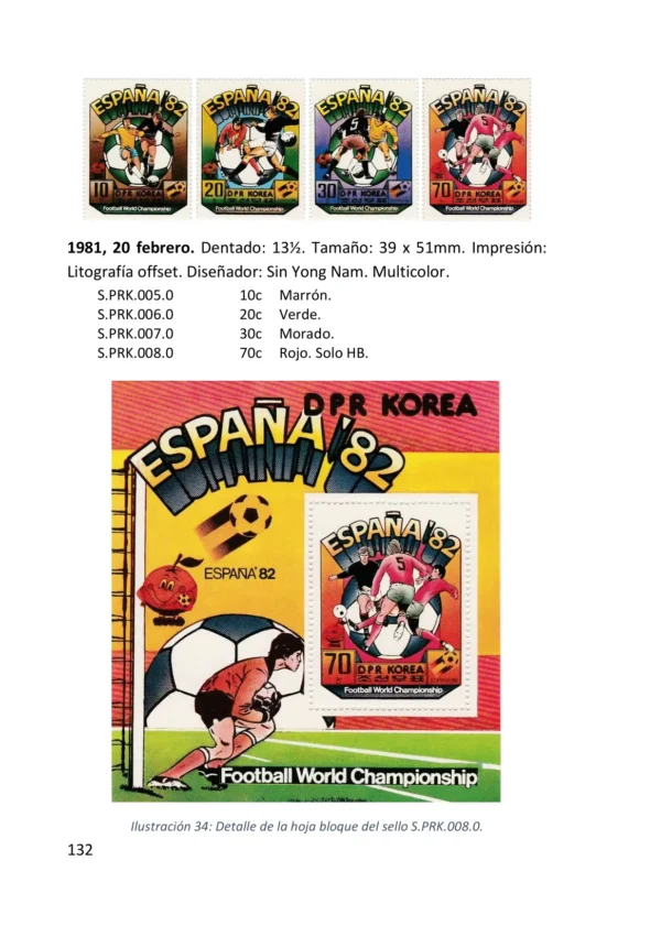 Catálogo Especializado de Monedas y Sellos del Mundial de Fútbol 1982