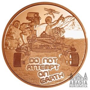Moneda Alienígena “Do Not Attempt on Earth” – 1 Onza AVDP Cobre puro 999 encapsulada
