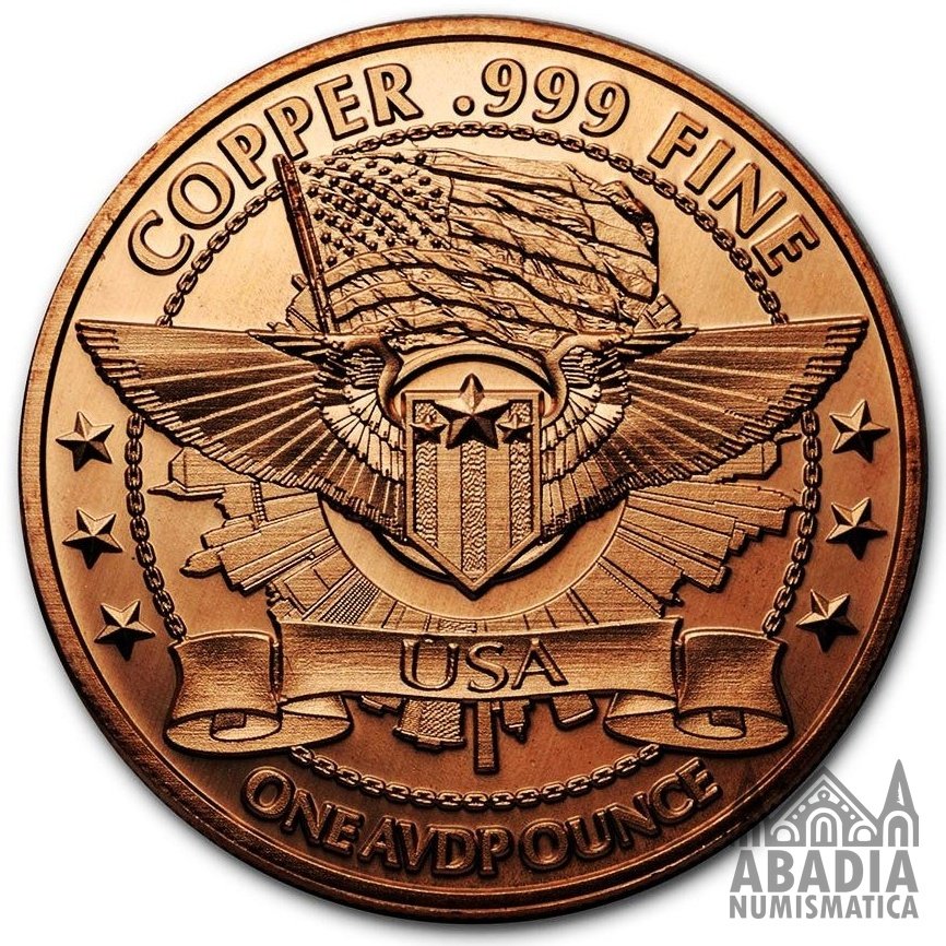 Moneda Alienígena “They’re Here” – 1 Onza AVDP Cobre puro 999 encapsulada