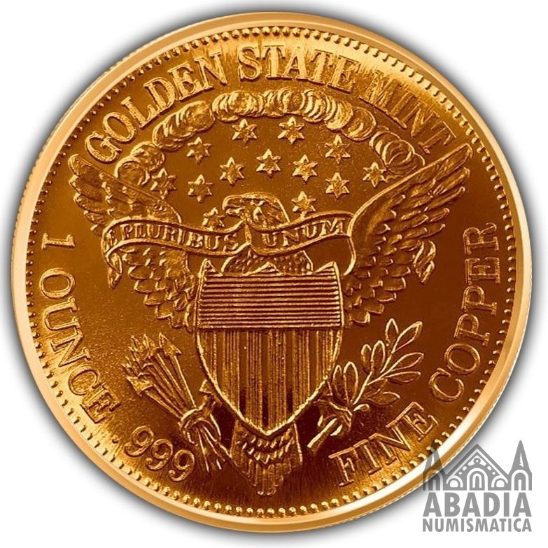 Morgan Dollar – 1 Onza AVDP Cobre 999 encapsulada