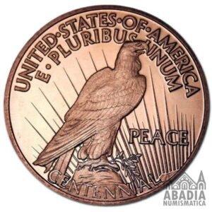 Peace Dollar – 1 Onza AVDP Cobre 999 encapsulada