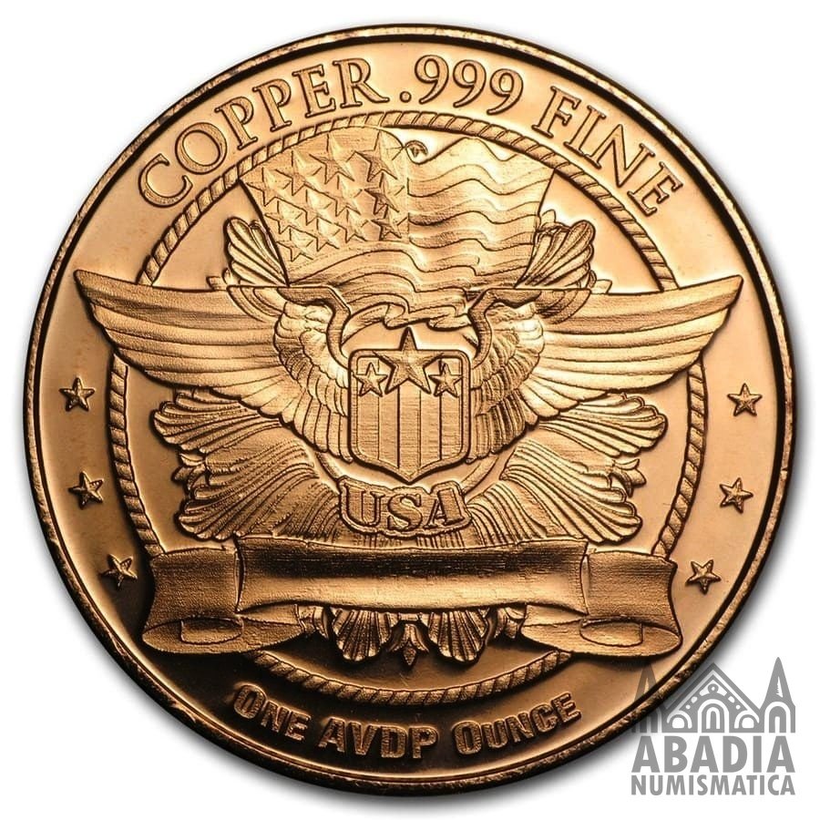 Trade Dollar – 1 Onza AVDP Cobre 999 encapsulada