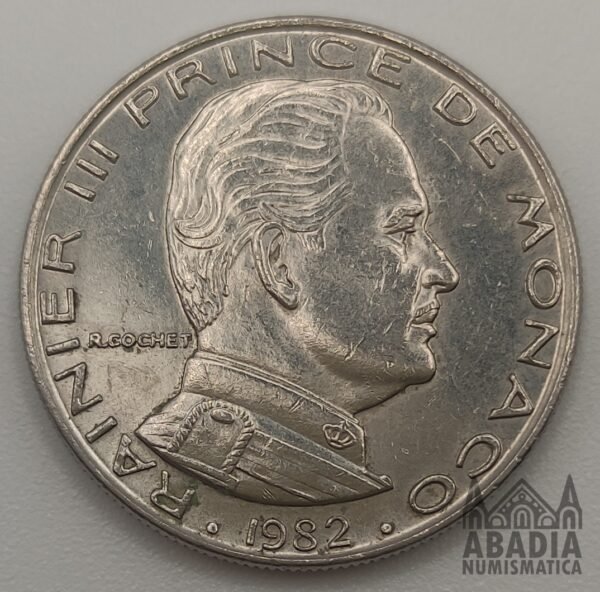 1 Franco 1982 – Mónaco – Príncipe Raniero III