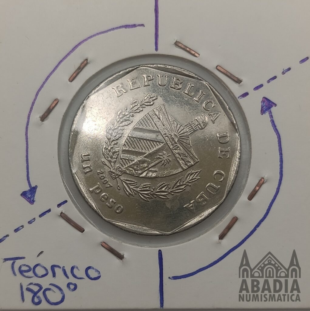 1 Peso 2007 – Cuba – Error Girada