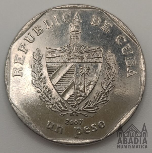 1 Peso 2007 – Cuba – Error Girada