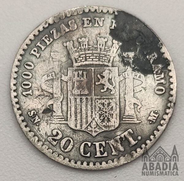20 Céntimos 1870 – España – Gobierno Provisional