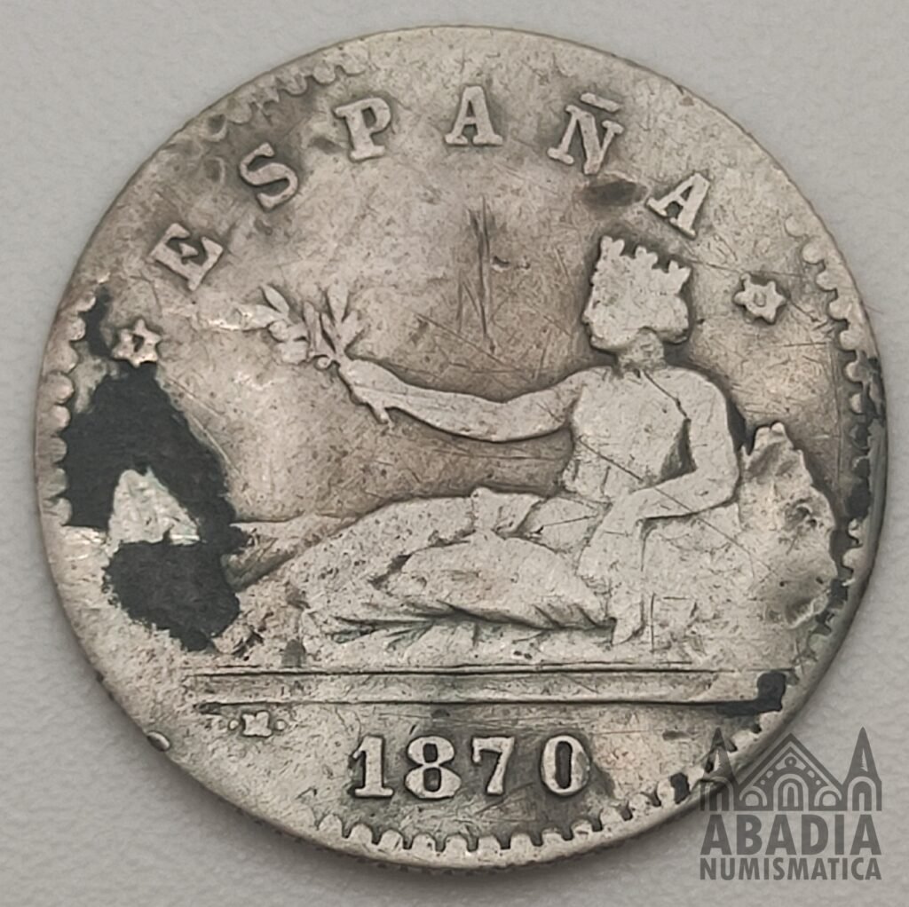 20 Céntimos 1870 – España – Gobierno Provisional