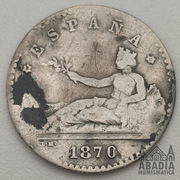 20 Céntimos 1870 – España – Gobierno Provisional