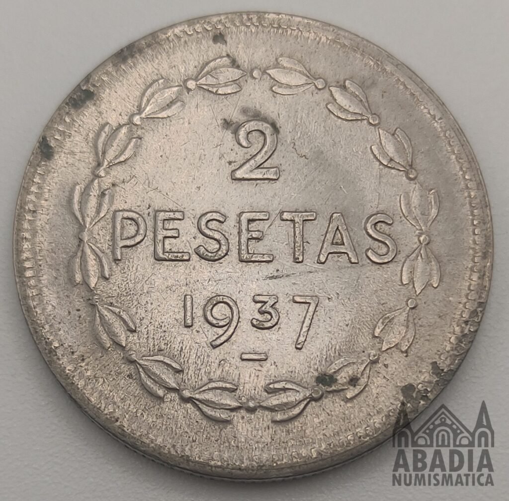 2 Pesetas 1937 – España – Gobierno de Euzkadi