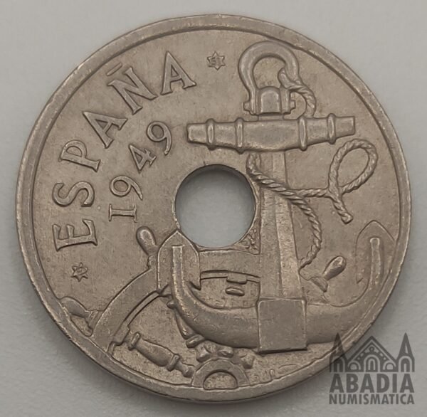 50 Céntimos 1949 – España – Variante Flechas Invertidas