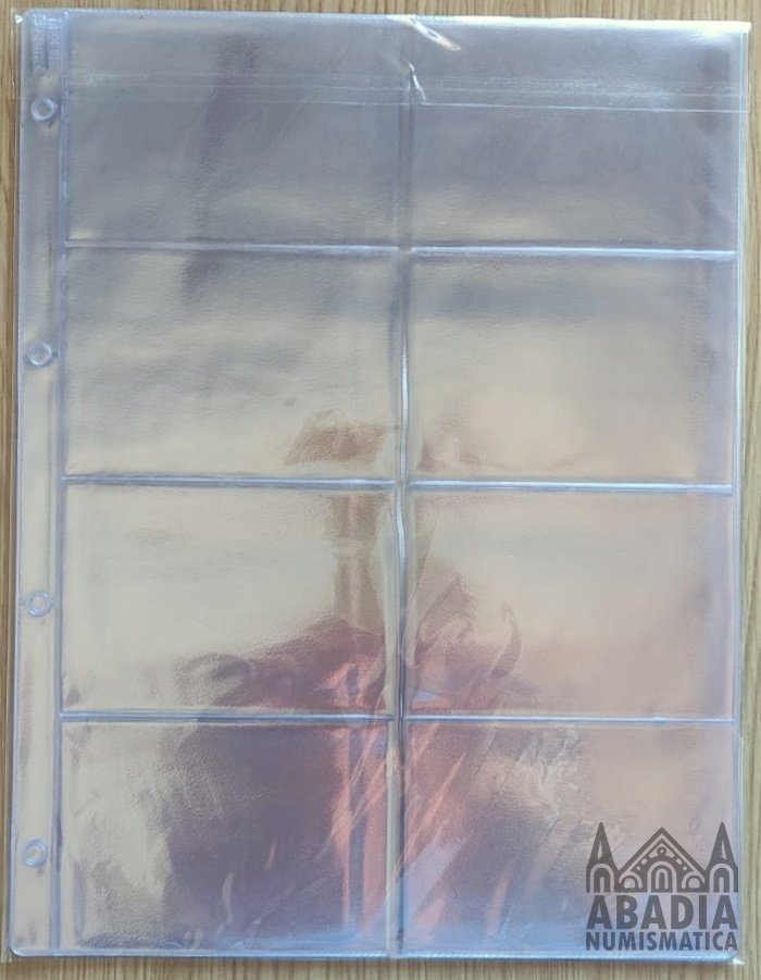 Paquete de 10 hojas de 8 huecos para coleccionismo