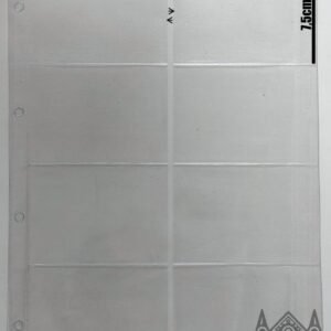 Paquete de 10 hojas de 8 huecos para coleccionismo