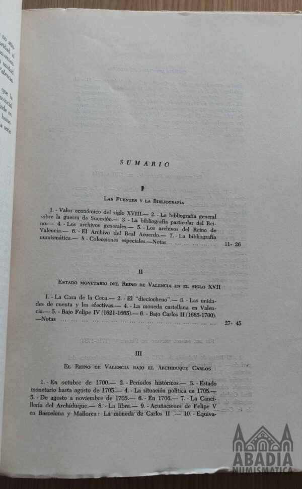 Aportación a la Historia Monetaria del Reino de Valencia XVIII – Felipe Mateu y Llopis (1955)