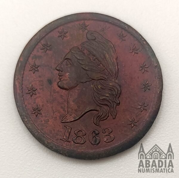 1 Centavo 1863 – Estados Unidos – Token Guerra Civil