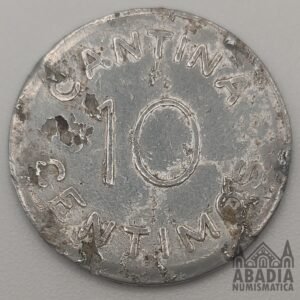 10 Céntimos 1938 – España – Ficha de la Artística de Vigo
