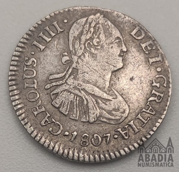 1/2 Real 1807 – España – Guatemala – Carlos IV