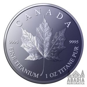 Canadá: Maple Leaf 2026 – 1 Onza Troy Titanio 9995