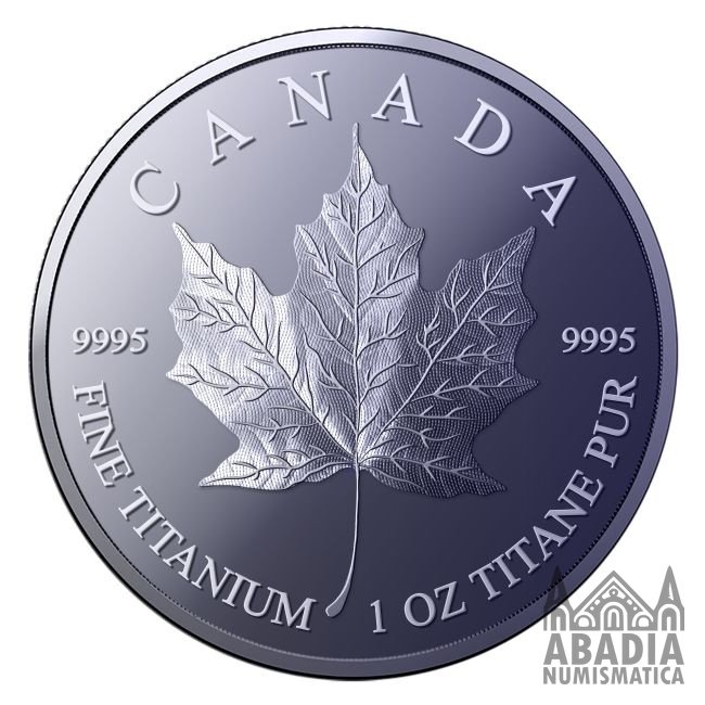 Canadá: Maple Leaf 2026 – 1 Onza Troy Titanio 9995