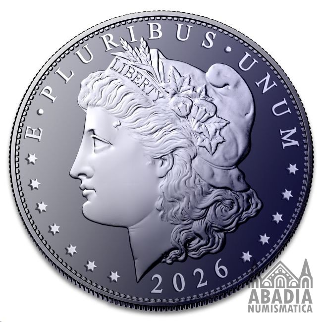 Estados Unidos: Morgan Dollar 2026 – 1 Onza Troy Titanio 9995