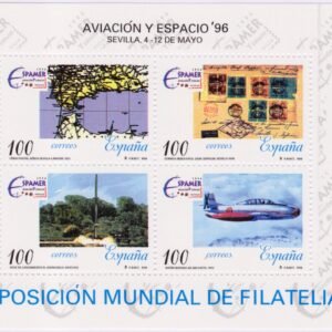 1996 - Aviación y Espacio ESPAMER 96 – Hoja bloque (Edifil 3433)