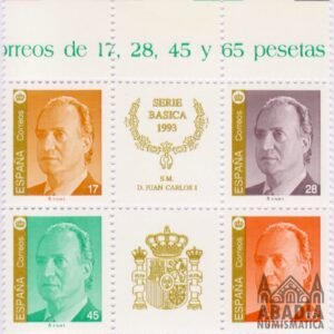 1993 – Don Juan Carlos I Serie Básica (Edifil 3259A/62A)