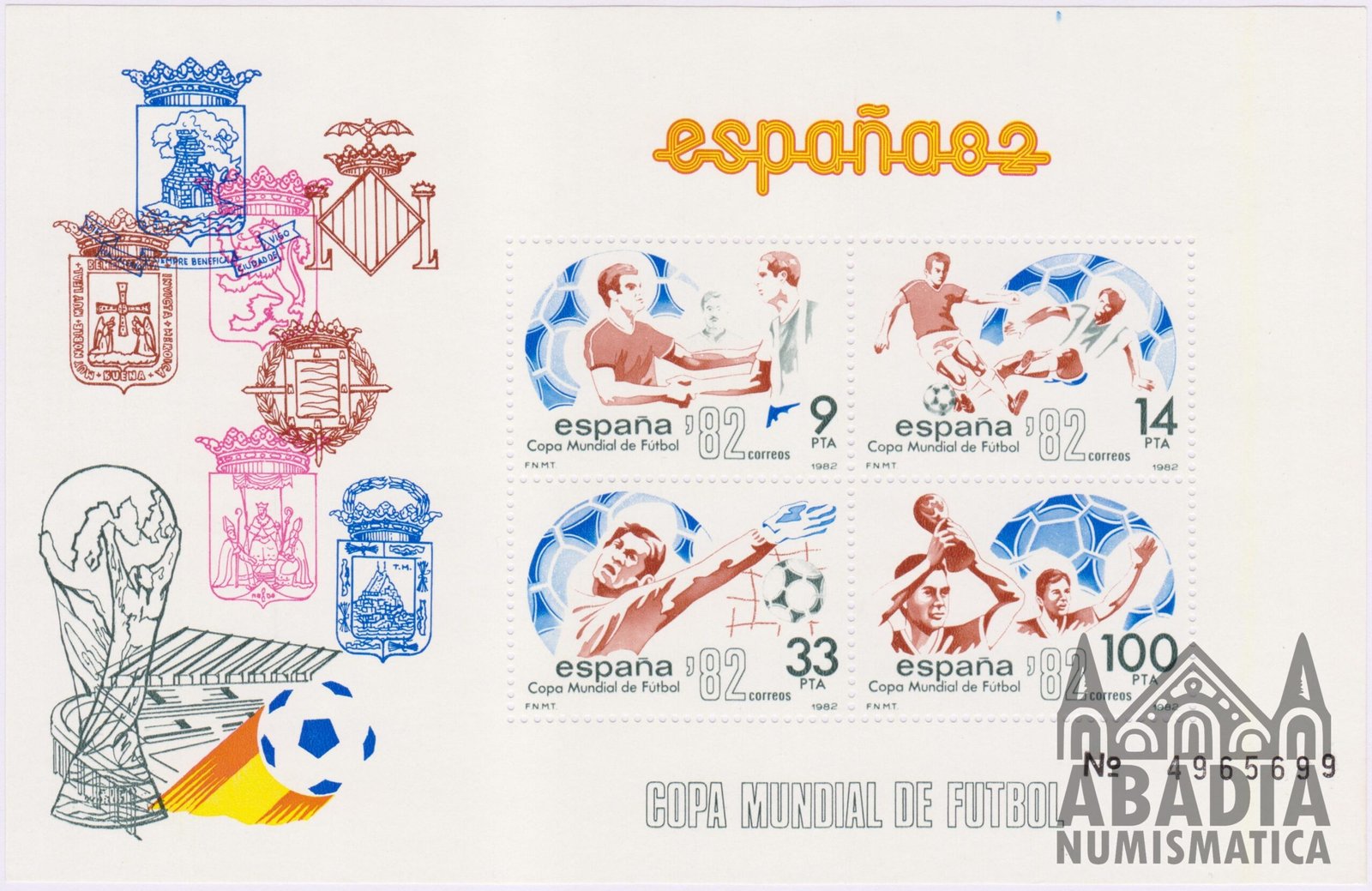 1982 – Copa Mundial de Fútbol ESPAÑA’82 (Edifil 2664A/B)