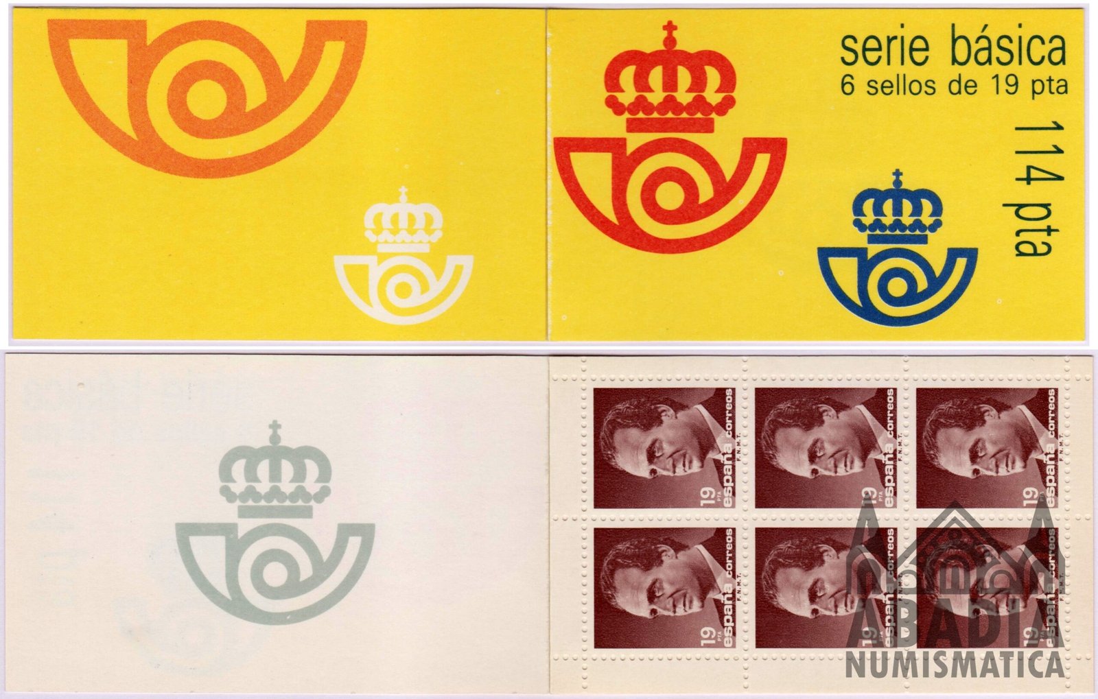 1986 – Serie básica 6 sellos 19 pesetas (Edifil 2834C I)