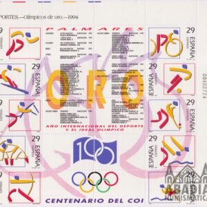 1994 – Deportes Olímpicos de Oro (Edifil 3325/34)