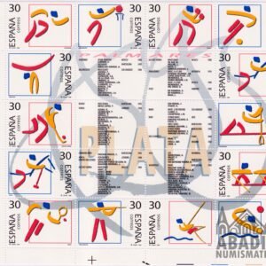 1995 – Deportes Olímpicos de Plata (Edifil 3364/77)