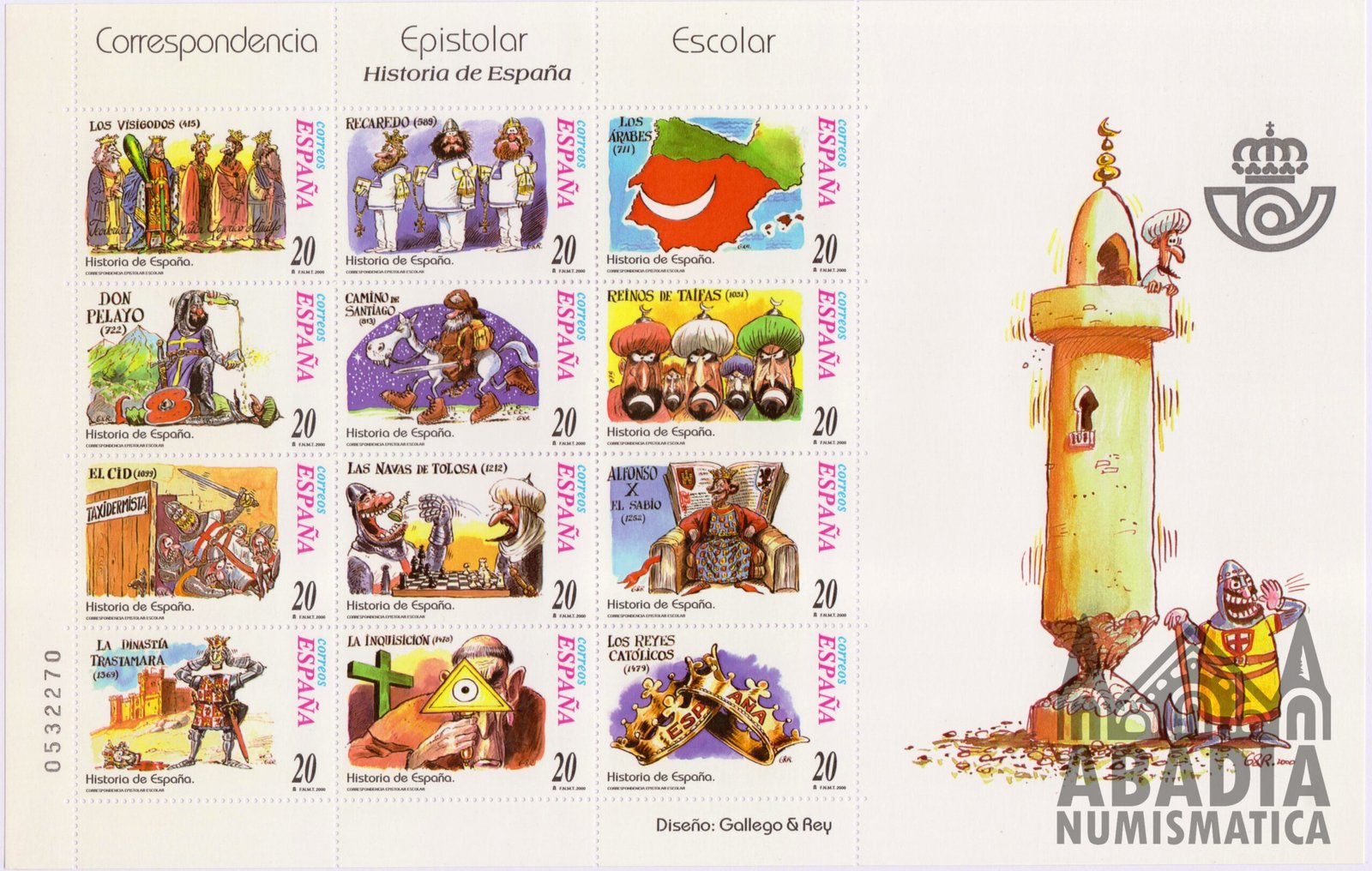 2000 – Correspondencia Epistolar Árabe (Edifil MP 74)