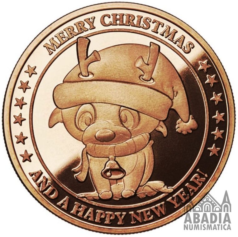 Rudolph Navideño – 1 Onza AVDP Cobre 999 encapsulada