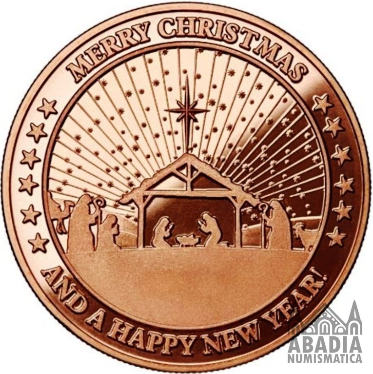 Portal de Belén – 1 Onza AVDP Cobre 999 encapsulada