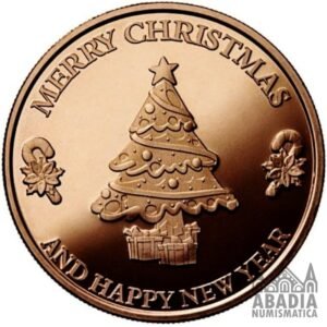 Árbol de Navidad – 1 Onza AVDP Cobre 999 encapsulada