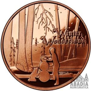 Winter Wonderland – 1 Onza AVDP Cobre 999 encapsulada