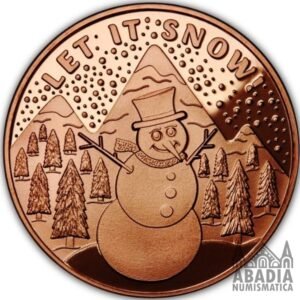 Let It Snow – 1 Onza AVDP Cobre 999 encapsulada