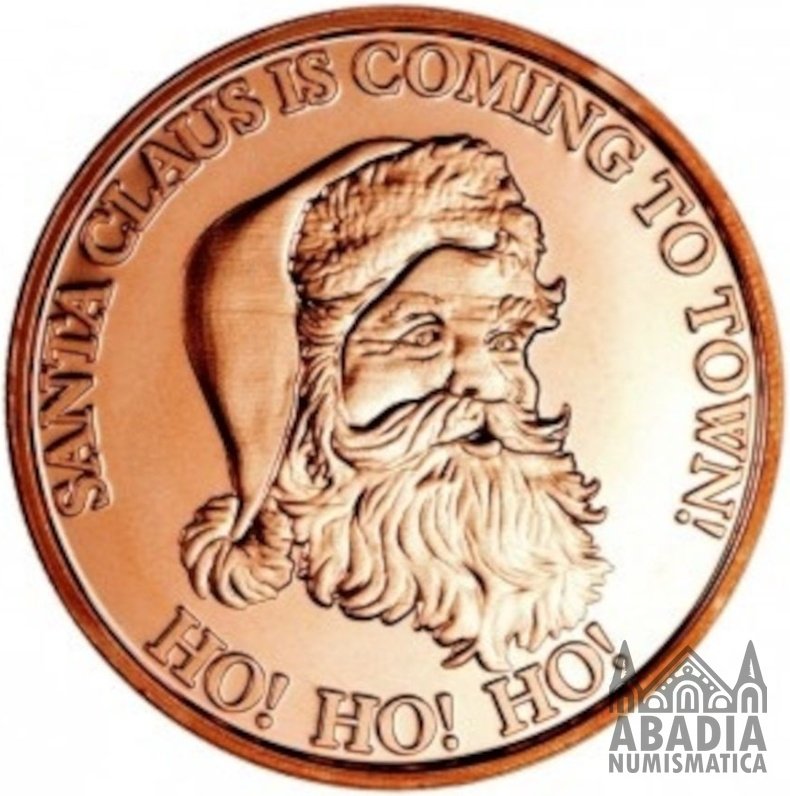 Santa Claus Is Coming To Town – 1 Onza AVDP Cobre 999 encapsulada