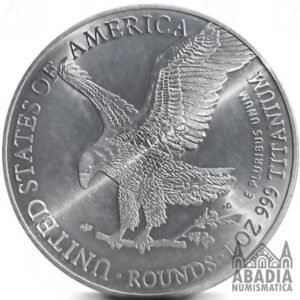 Estados Unidos: American Eagle 2025 – 1 Onza Troy Titanio 9995