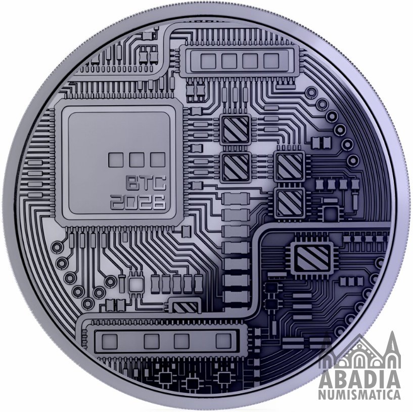 Bitcoin 2026 – 1 Onza Troy Titanio 9995