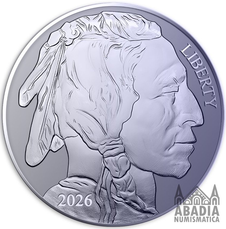 Estados Unidos: Búfalo Americano 2026 – 1 Onza Troy Titanio 9995