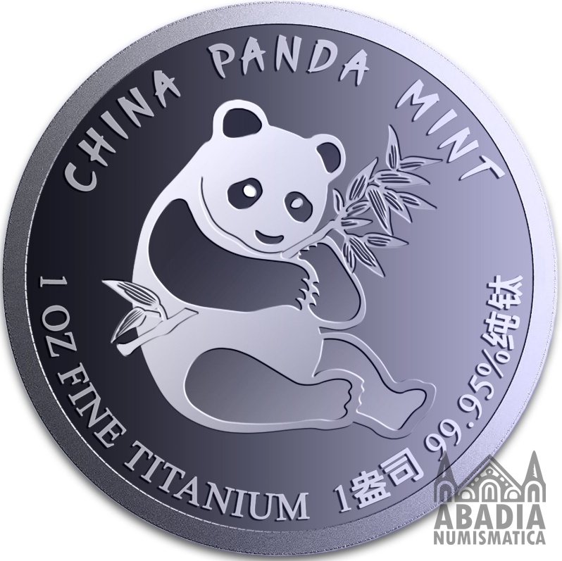 China: Panda 2026 – 1 Onza Troy Titanio 9995