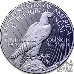 Estados Unidos: Dólar Peace 2026 – 1 Onza Troy Titanio 9995