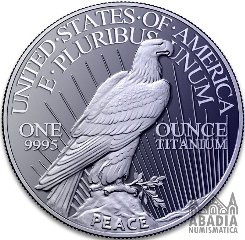 Estados Unidos: Dólar Peace 2026 – 1 Onza Troy Titanio 9995