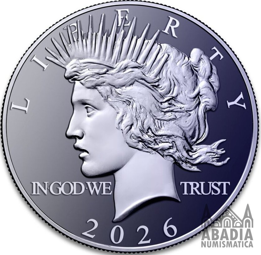 Estados Unidos: Dólar Peace 2026 – 1 Onza Troy Titanio 9995