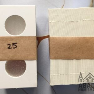Cartones de grapar para monedas de 25mm