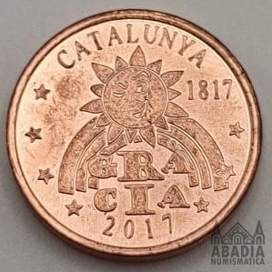 Cataluña 1 Céntimos Prueba 2017 - No Circulante