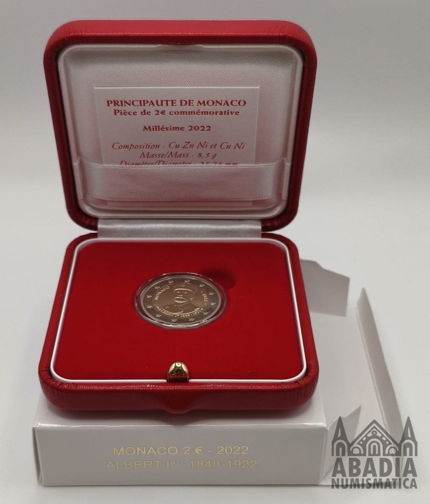 2022 – Mónaco – 2 Euros – Centenario Alberto I