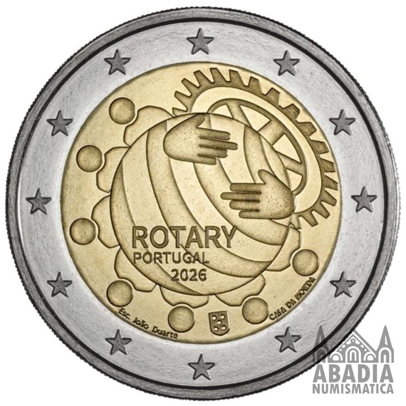 2026 – Portugal – 2 Euros – Rotary en Portugal